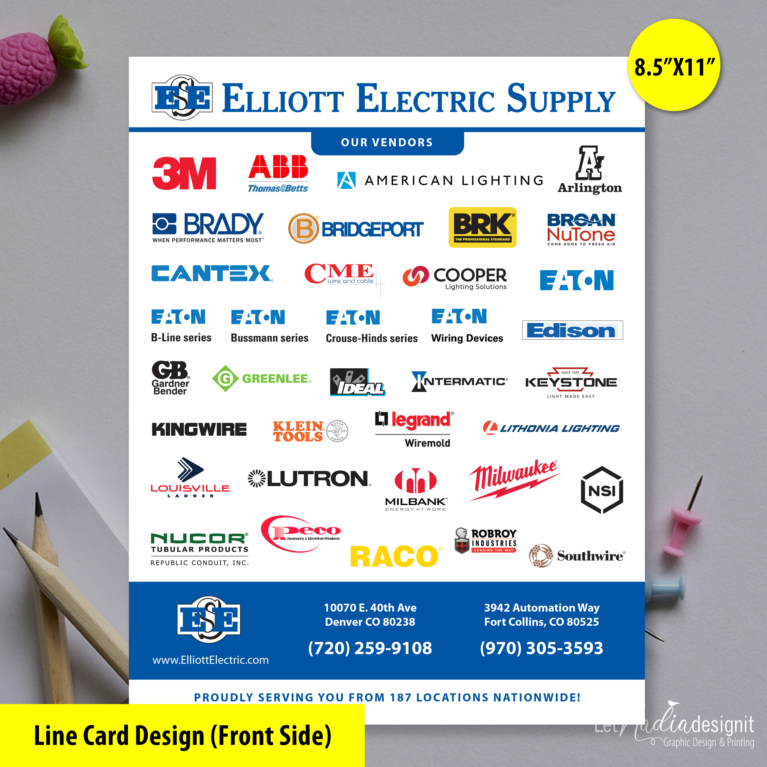Product Line Cards Vendor Line Cards Manufacturing Line Cards Portfolio